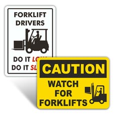Forklift Signs