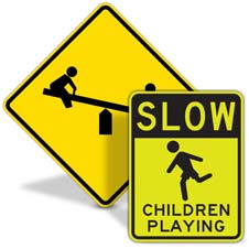 Kids at Play Signs