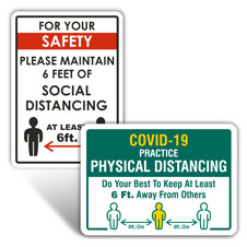 Social Distancing Signs