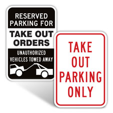 Take Out Parking Signs