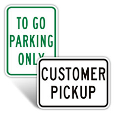 To Go Parking Signs