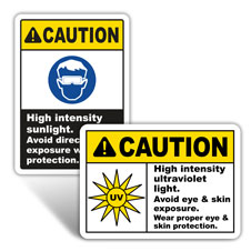 UV Safety Signs 