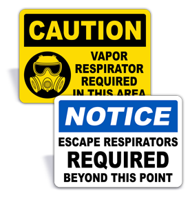 Respirator Signs