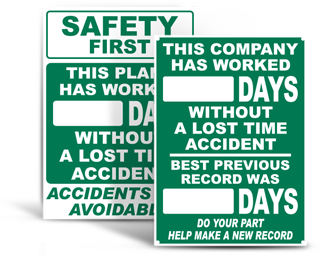 Safety Scoreboard Signs