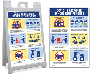 School COVID-19 Protocol Signs