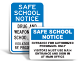School Policy Signs