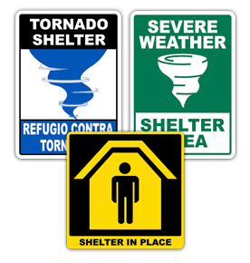 Shelter In Place Signs