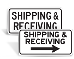 Shipping and Receiving Signs