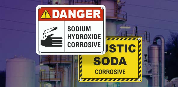 Sodium Hydroxide Safety Signs