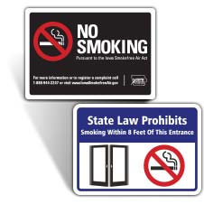 No Smoking Signs by State