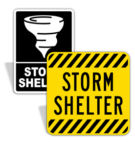 Storm Shelter Signs