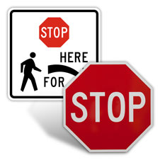 Street Stop Signs