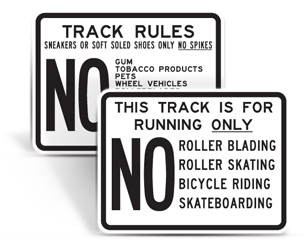 Track and Field Signs