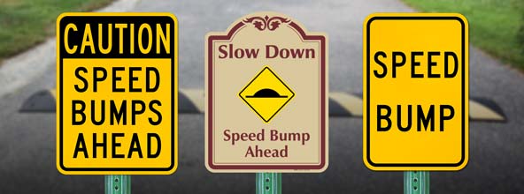 Speed Bump Signs