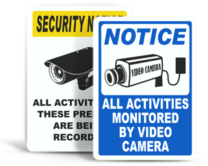 Video Surveillance Stickers