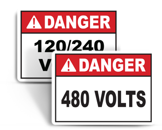 Voltage Rating Signs