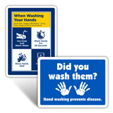 Wash Your Hands Signs