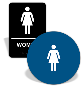 Women Restroom Signs