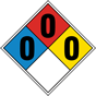 NFPA Warning Argon 0-0-0 Sign