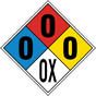 NFPA Danger Oxygen Compressed Gas Sign