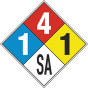 NFPA Danger Propylene 1-4-1-SA White Sign