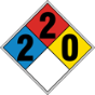 NFPA Danger Diesel 2-2-0 Sign