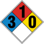 NFPA Anhydrous Ammonia 3-1-0 Sign