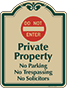 Green Border & Text – Private Property Do Not Enter Sign