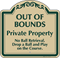Green Border & Text – Out Of Bounds Private Property Sign