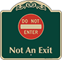 Green Background – Not An Exit Sign