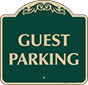 Green Background – Guest Parking Sign