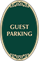 Green Background – Guest Parking Sign