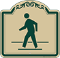 Green Border & Text – Pedestrian Crossing Sign