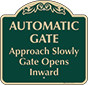 Green Background – Automatic Gate Sign
