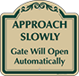 Green Border & Text – Approach Slowly Sign