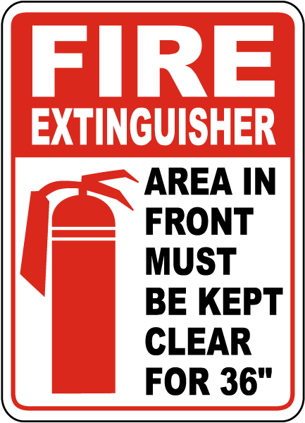 Charged Extinguishers SignHeavy Duty Sign or Label OSHA Notice 