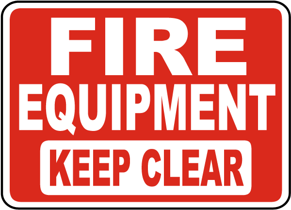 Fire Exit Equipment Part 2 Keep Clear range of Safety Signs 
