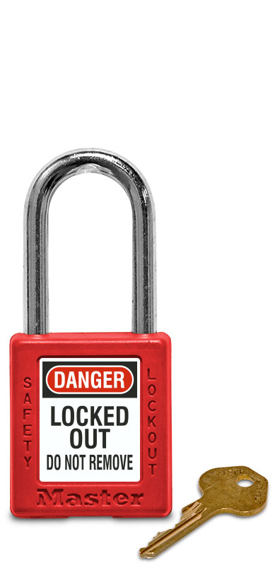 Master Lock 410RED Lockout Tagout Safety Padlock Red 1 Pack