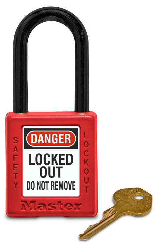 Nylon H:38mm Shackle Safety Lockout Padlock Keyed Alike,Selective 2Color 