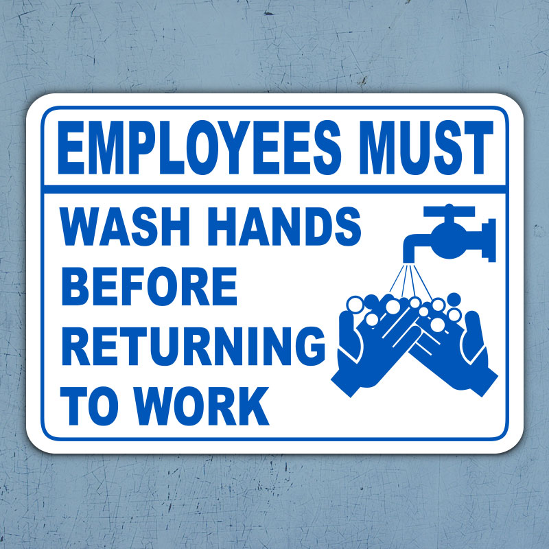 Employees Must Wash Hands Sign Printable