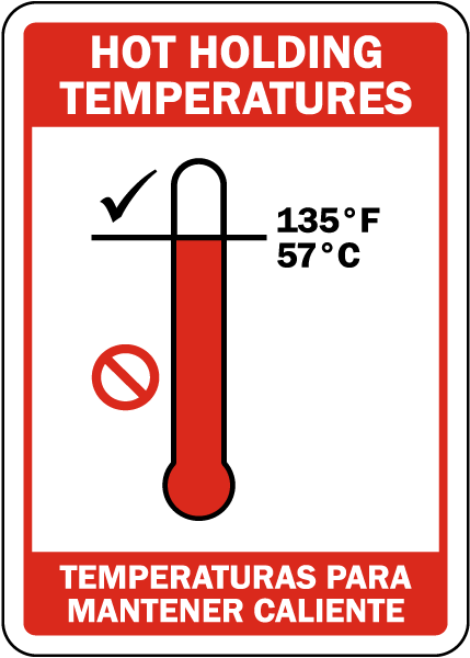 Hot holding temperature