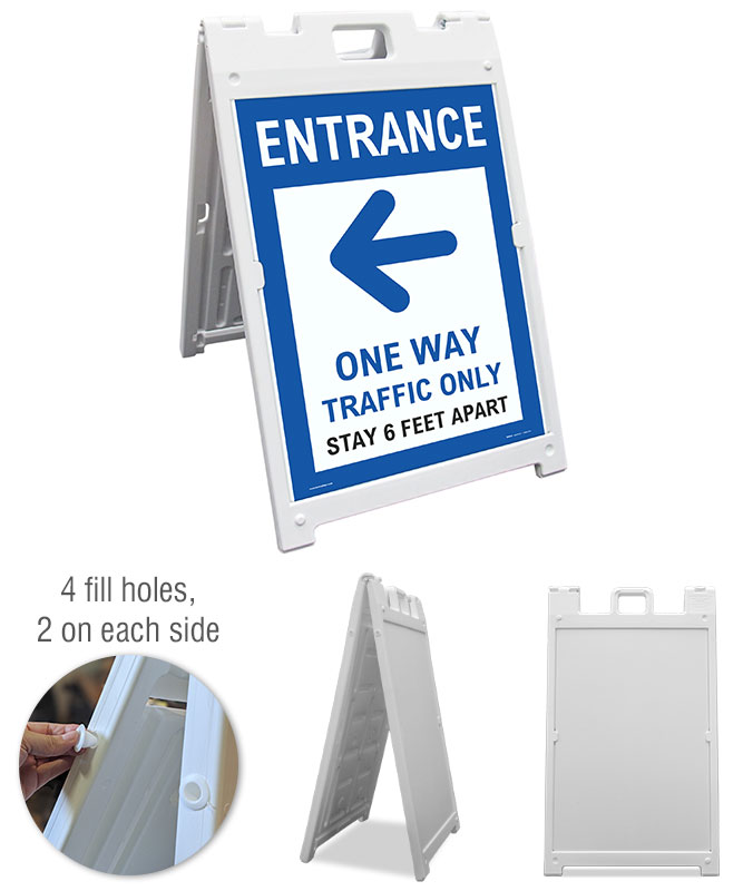 NO RIGHT TURN Signicade 24x36 Aframe Sidewalk Sign Banner Decal DIRECTIONAL