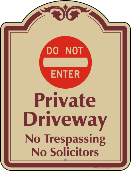 Private Driveway No Solicitors Sign - Get 10% Off Now