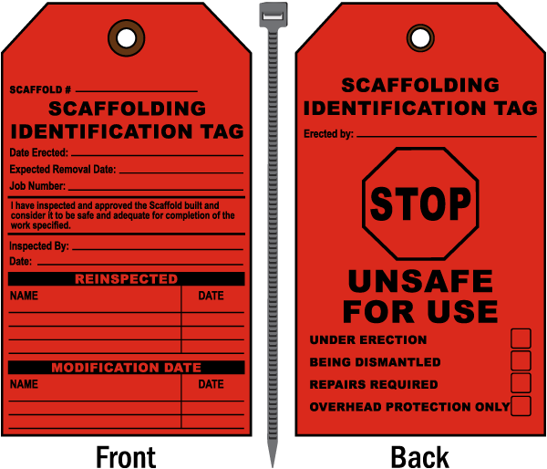 Stop Unsafe For Use Scaffold Tag Save 10 Instantly