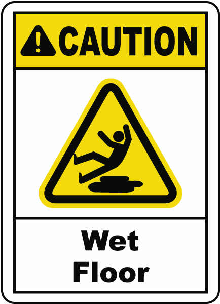 Caution Wet Floor Sign - E2277