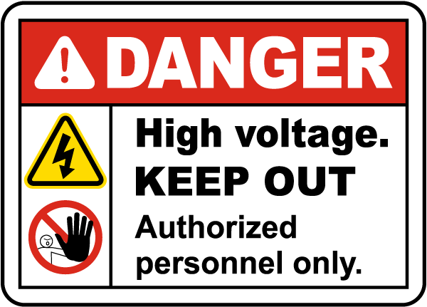 FREE P+P WEH27 HIGH VOLTAGE SIGNS & STICKERS ALL MATERIALS ALL SIZES 