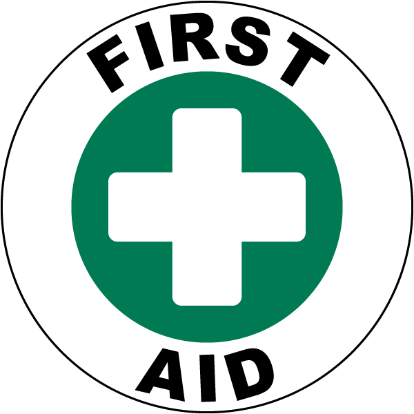 First Aid Floor Sign - Claim Your 10% Discount