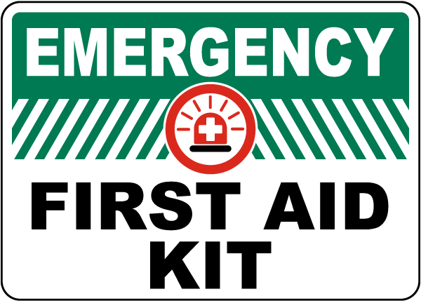 Emergency First Aid Kit Sign - Claim Your 10% Discount