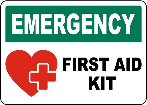 Emergency First Aid Kit Sign - Claim Your 10% Discount