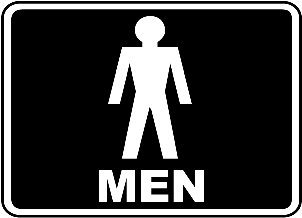 Men Restroom Sign - F4901